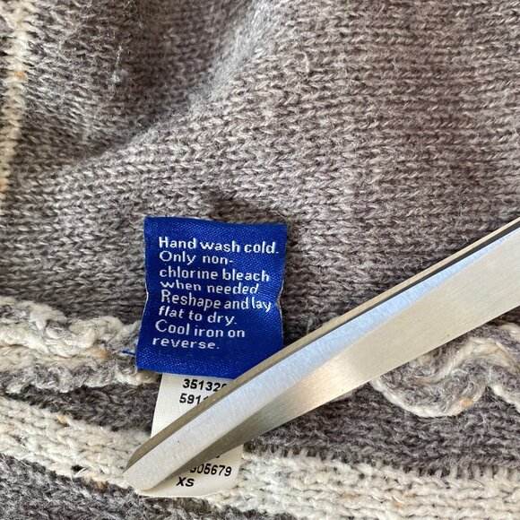 APT 9 heathered grey gray cream long sweater cardigan duster S - Picture 8 of 8